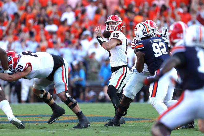 Beck completed a 40-yard TD to Bowers late in the 4th quarter to beat Auburn 27-20 last season.