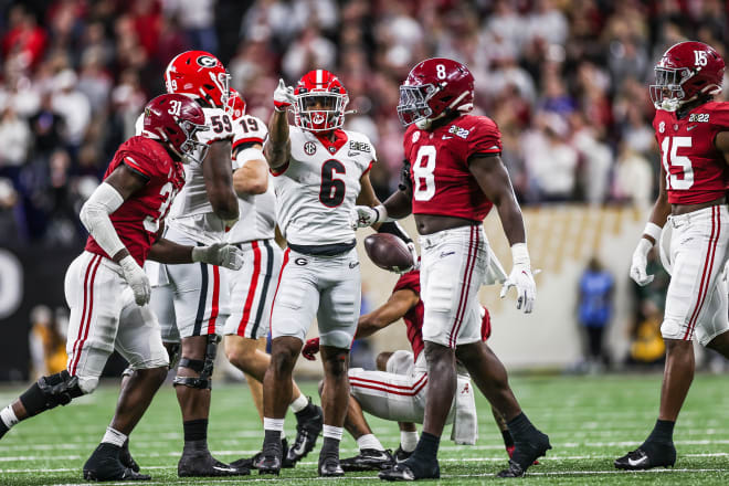 Zamir White (Georgia RB) vs Alabama (2022) 