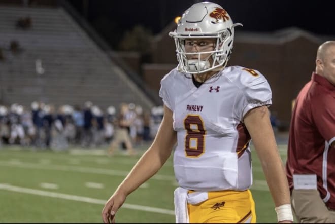 Ankeny QB Jase Bauer is weighing the chance to walk on at Iowa. 