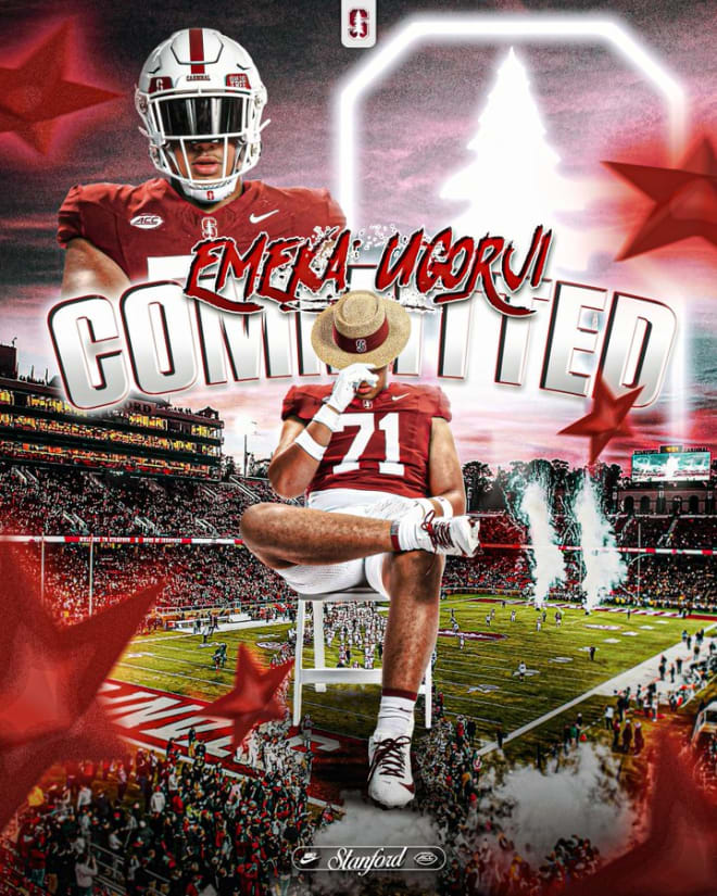 Stanford Football 2025 3star OT Emeka Ugorji commits to Stanford