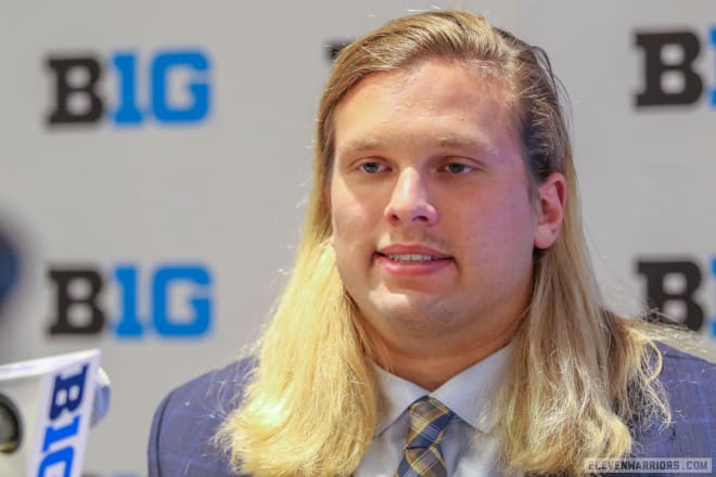 Fifth-year senior defensive end Chase Winovich had 79 tackles, 18 tackles for loss and eight sacks in 2017.