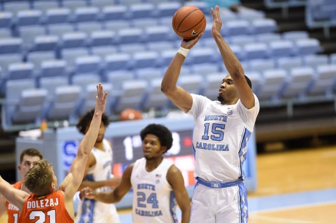 After some words of advice, Garrison Brooks found his old game Tuesday night, and it helped the Heels get a win.