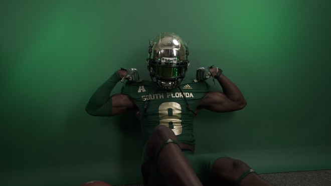 Gregg poses during his USF visit last week
