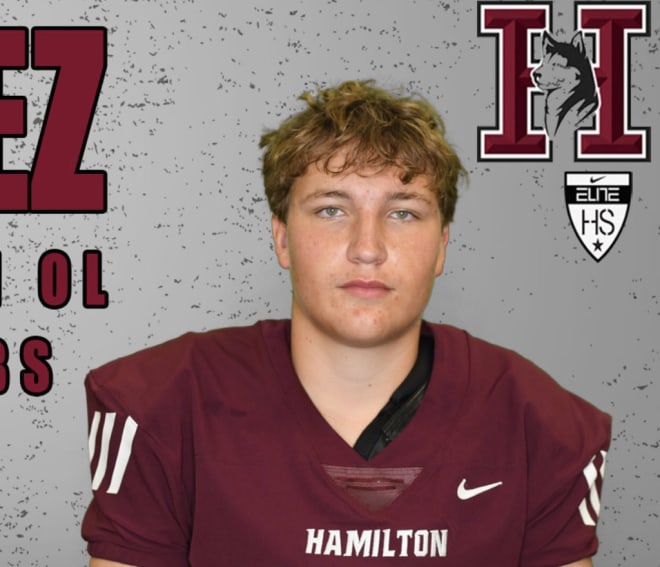 Hamilton OG Connor DePrez  (Photo Courtesy of Hamilton High School/Michael Zdebski)