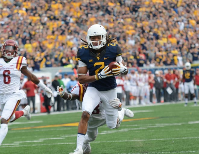 West Virginia was able to hit big plays down the field after buying time in the pocket. 