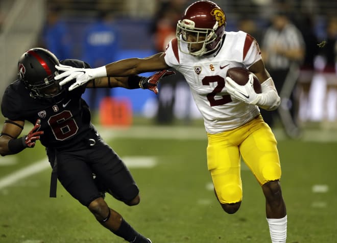 Adoree' Jackson made a big impact for the Trojans on offense and defense.