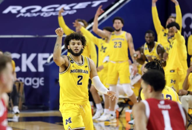 Michigan Wolverines basketball senior Isaiah Livers had a big game in a win over Wisconsin.