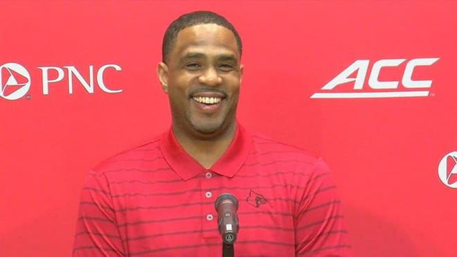 Mike Pegues as interim head coach at Louisville.. 