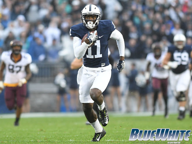 Charles runs for an 80-yard touchdown against Minnesota.