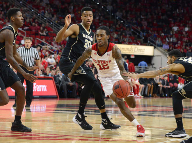 NC State junior point guard Anthony Barber scored 38 points in the Wolfpack's 99-88 win over Wake Forest on Saturday at PNC Arena in Raleigh.