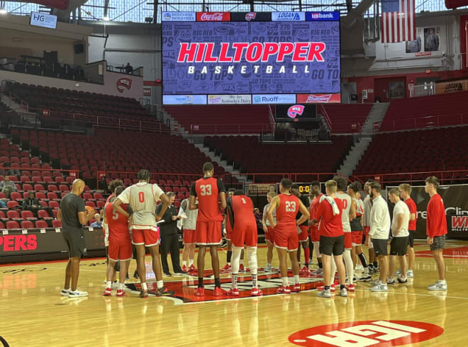 Coach Stansbury wraps up Pro Day just after the scrimmage has concluded.