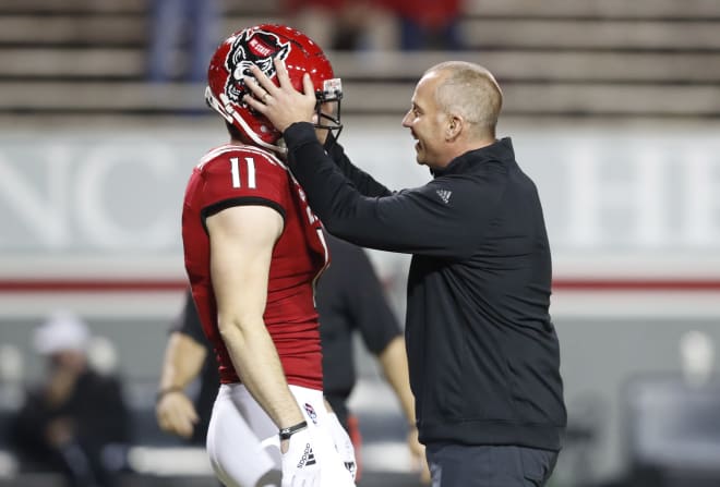 NC State Wolfpack football head coach Dave Doeren