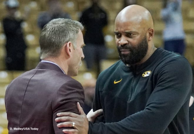 Cuonzo Martin's Missouri team mustered just three field goals in the first half of its blowout loss at Arkansas.