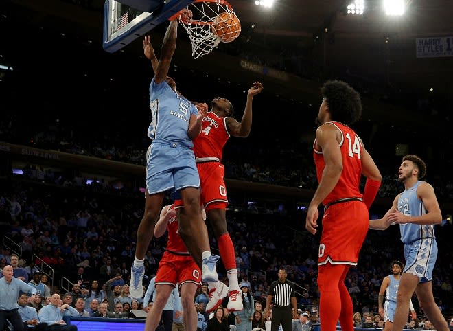 Armando Bacot had a nine-game span this season in which he averahed 21.8 points and 13.1 rebounds.