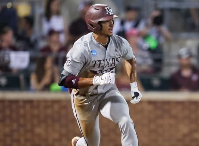 Braden Montgomery's homer broke the game open. (Texas A&M Athletics)