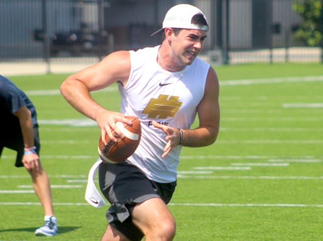 Notre Dame quarterback commit Drew Pyne competed at The Opening. 