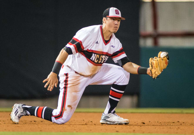 Junior third baseman Evan Mendoza led the Pack with a .362 batting average last season.