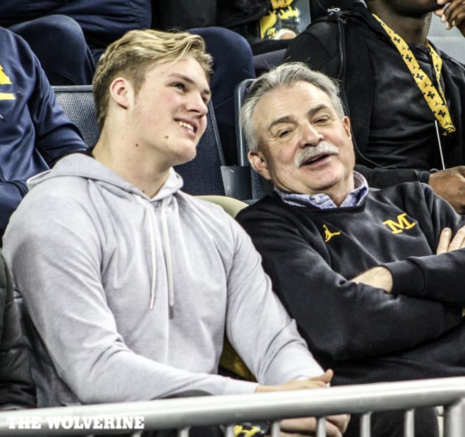 Three-star defender Braiden McGregor spent a lot of time with Don Brown while in Ann Arbor on Saturday.