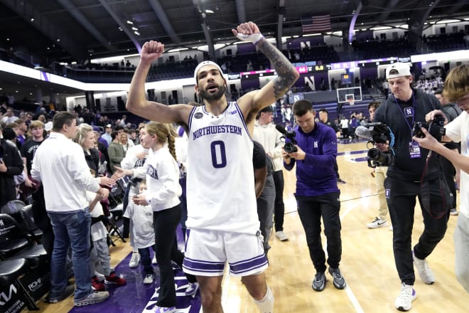 Boo Buie had 23 points and six assists, including a final three-pointer, in his final game at Welsh-Ryan Arena.