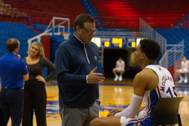Bill Self couldn't be any happier that Kevin McCullar, Jr., will return for another season in Lawrence