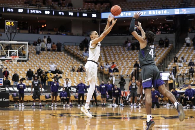 Xavier Pinson scored 36 points, including hitting the game-tying three-pointer in the final seconds of regulation, during Missouri's win over TCU.