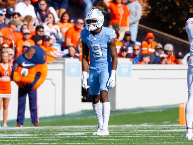 Tez Walker caught six passes for 43 yards in his UNC debut Saturday at Kenan Stadium.