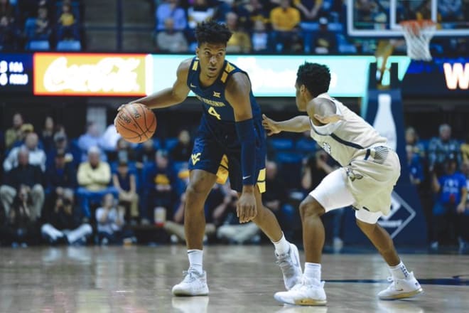 McBride impressed in his debut with the West Virginia Mountaineers basketball team. 