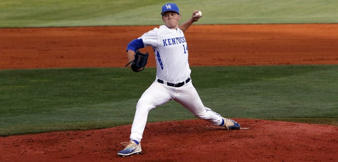 Zack Thompson tossed six shutout innings for the Cats on Saturday.