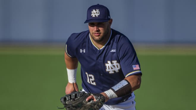 Notre Dame Fighting Irish baseball senior first baseman Niko Kavadas