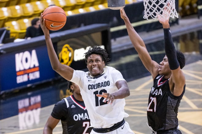 Freshman forward Jabari Walker is averaging 8.2 points and 4.8 rebounds per game for Colorado so far into the 2020-2021 season.