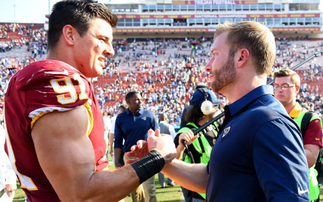 Ryan Kerrigan forced his second turnover in as many weeks, this one a forced fumble in a win over the Rams. 