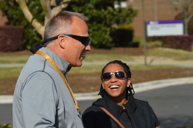 Former Georgia and Miami head coach Mark Richt made his way to Greenville on Friday for ECU's coaches clinic.