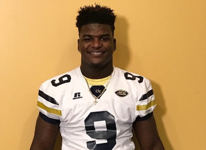 Boykin poses during a visit to GT