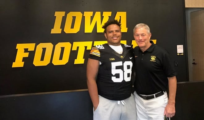 Defensive tackle Noah Shannon is going to play for Kirk Ferentz and the Hawkeyes.