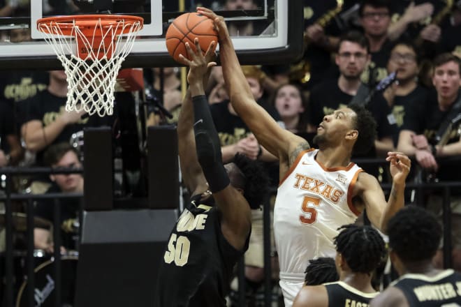 Texas' athleticism and length around the basket did pose some problems for Purdue