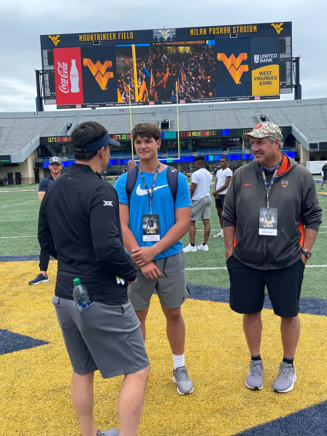 Surace was impressed with his first visit to see what the West Virginia Mountaineers football program had to offer.