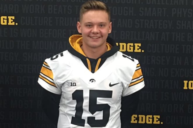 Fort Dodge quarterback Drake Miller visited the Iowa Hawkeyes this past weekend.