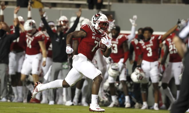 NC State Wolfpack football running back Zonovan Knight