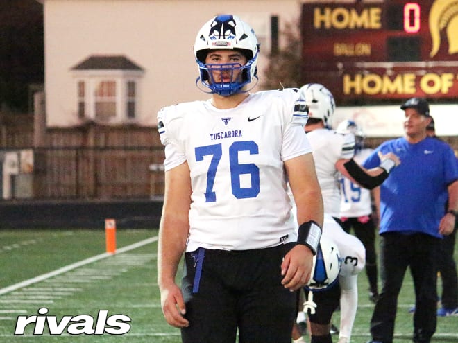 Junior offensive lineman Fletcher Westphal of Leesburg (Va.) Tuscarora High is ranked No. 245 overall in the class of 2024 by Rivals.com.