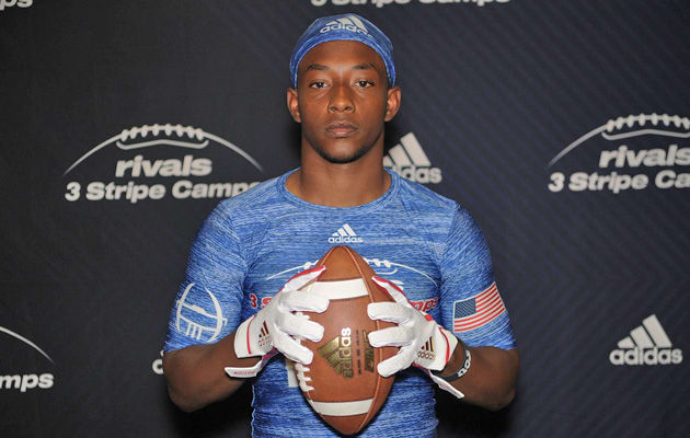 Ainias Smith participated in the Dallas event of the Rivals Three Stripe Camp Series presented by Adidas in April