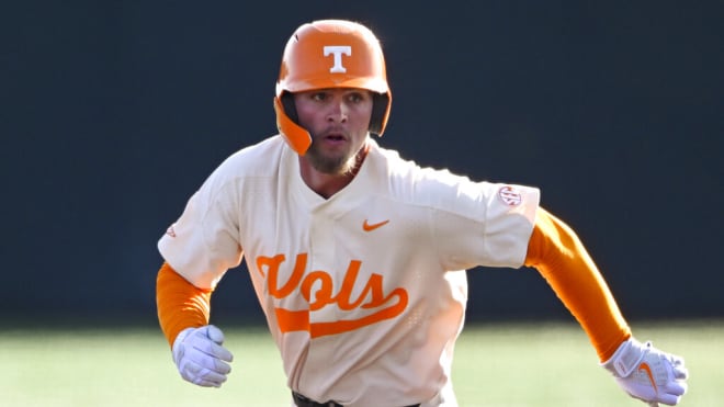 Tennessee first baseman Blake Burke totaled two home runs in the No. 3 Vols' Game 3 sweep of Dayton on Sunday.