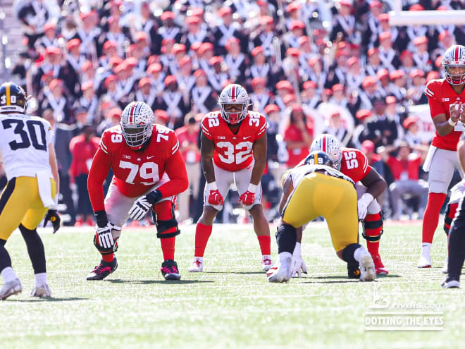 Ohio State only mustered 66 rushing yards against Iowa. (Birm/DTE)