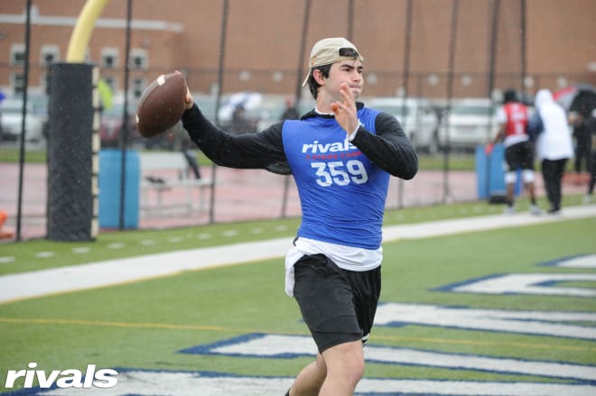 Notre Dame QB signee Drew Pyne stood out on Tuesday.
