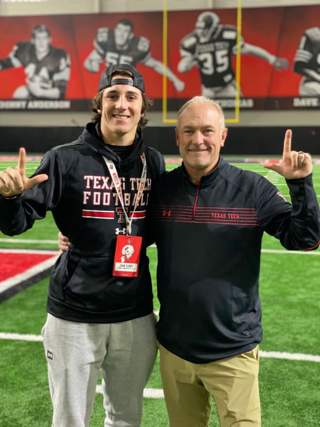 Lubbock Coronado LB John Curry committed to the Red Raiders this week