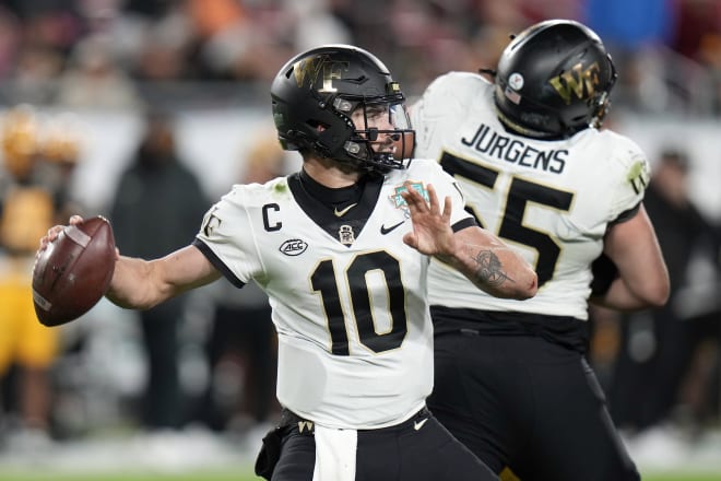 Friday against Missouri, Wake Forest quarterback Sam Hartman became the ACC's all-time leader in TD passes.