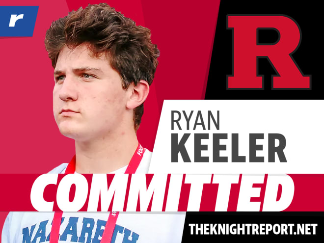 Ryan Keeler committed to Rutgers on Tuesday