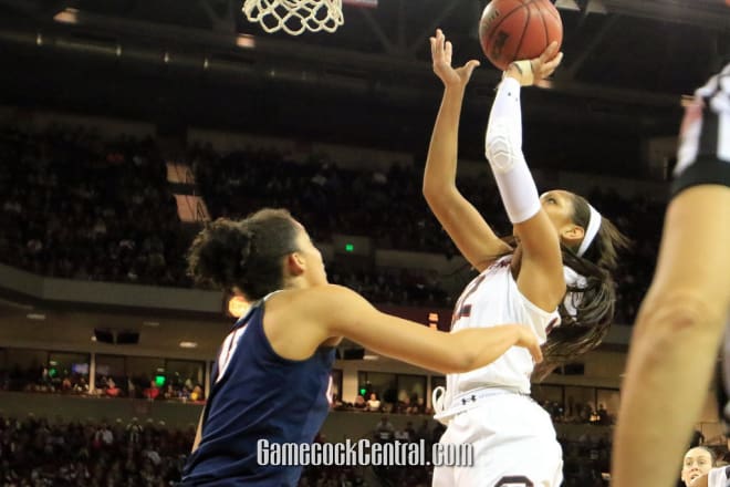 A'ja Wilson and her teammates aim for a second Final Four appearance this weekend in Stockton, CA.