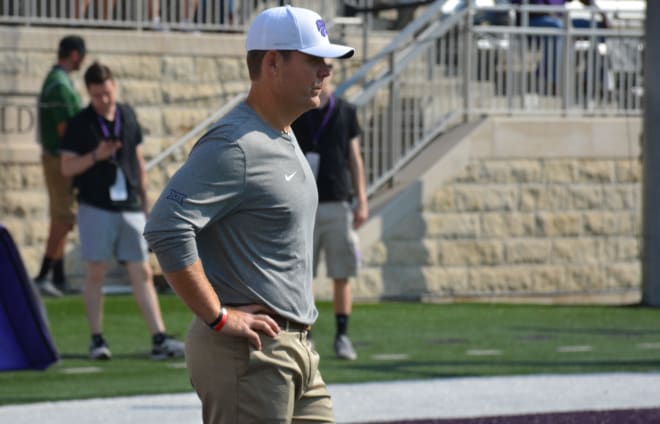 Kansas State offensive line coach Conor Riley's unit is off to a strong start.