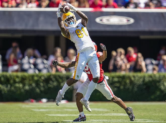 Tez Walker played two seasons at Kent State, and last season had 11 touchdown receptions.