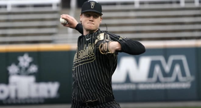 Thomas Schultz started and went four innings for the Commodores.